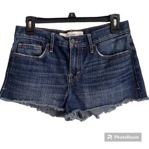 Abercrombie & Fitch Shorts Womens Sz 4 Jean Cutoff Fringe Beach Coastal Cowgirl